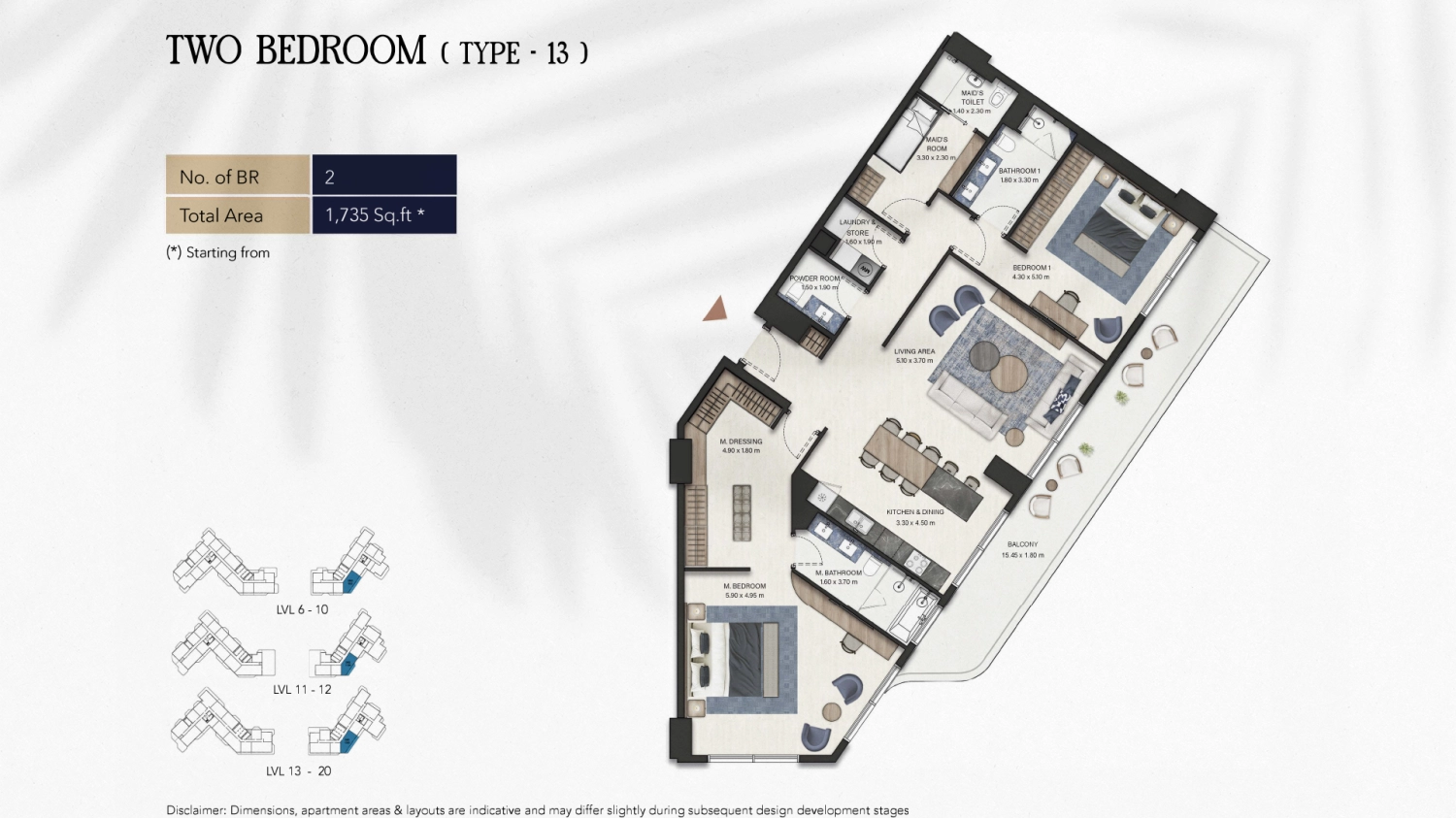 2 BR - Type B
